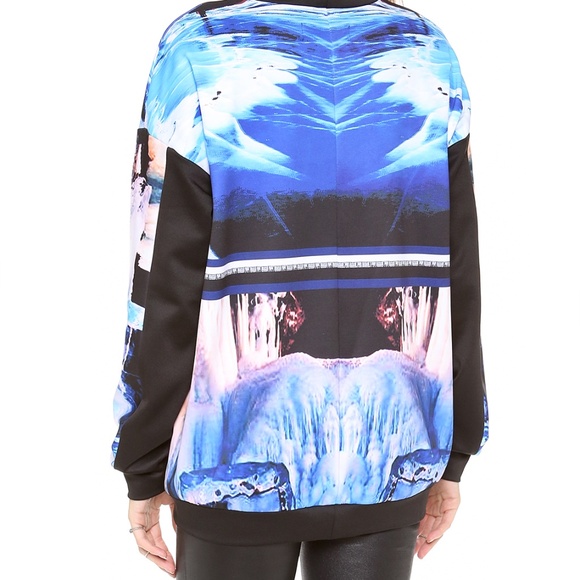 Clover Canyon Neoprene Crystal Corset Sweatshirt Size S Retail $225 - Picture 9 of 12